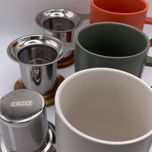 Charger l'image dans la galerie, Tisanière mug Juliet en grès Rouge Amande