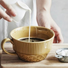 Charger l'image dans la galerie, Tasse céramique jaune Gohobi
