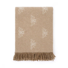 Charger l'image dans la galerie, Plaid en laine motif abeilles