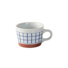 Charger l'image dans la galerie, Mug Minoyaki motif carreaux