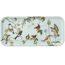 Charger l'image dans la galerie, Plateau de service motifs oiseaux de jardin 32 x 15 cm - Fabriqué en Europe