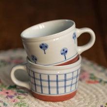 Charger l'image dans la galerie, Mug Minoyaki motif carreaux

