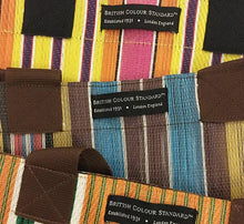 Charger l'image dans la galerie, Sac cabas de plage tissé éco – Jaune indien &amp; Magenta
