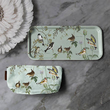 Charger l'image dans la galerie, Plateau de service motifs oiseaux de jardin 32 x 15 cm - Fabriqué en Europe
