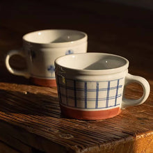 Charger l'image dans la galerie, Mug Minoyaki motif carreaux
