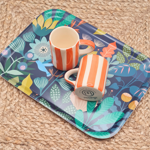 Tasse Expresso Sgrafitto - Tangerine