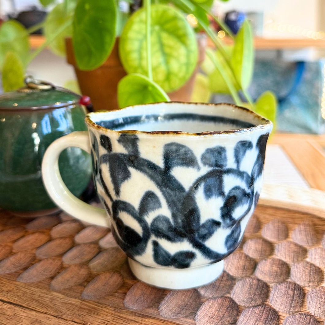 Tasse Mino-yaki bleue