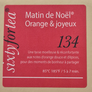 Matin de Noël Orange et Joyeux